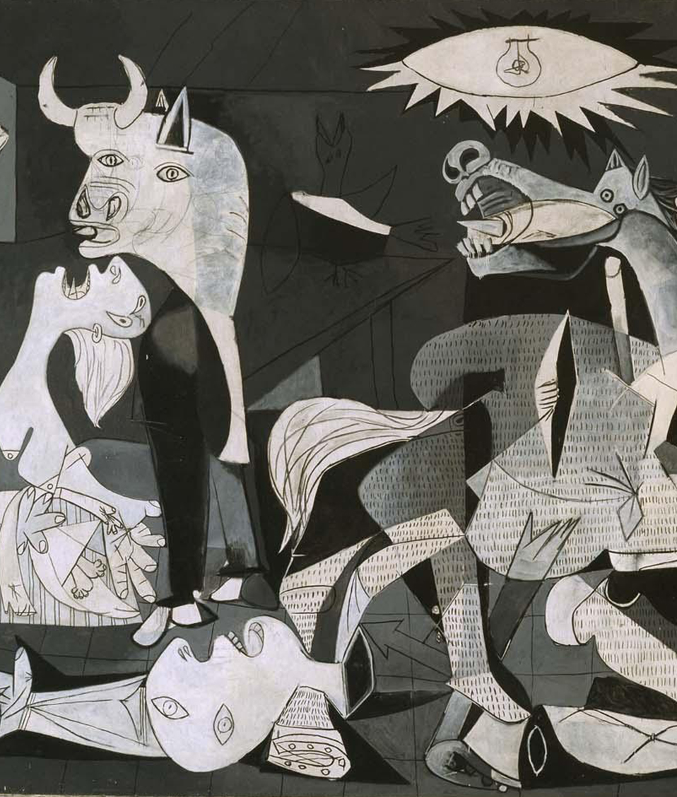 Cuadro del bombardeo de Guernica obra de Pablo Picasso